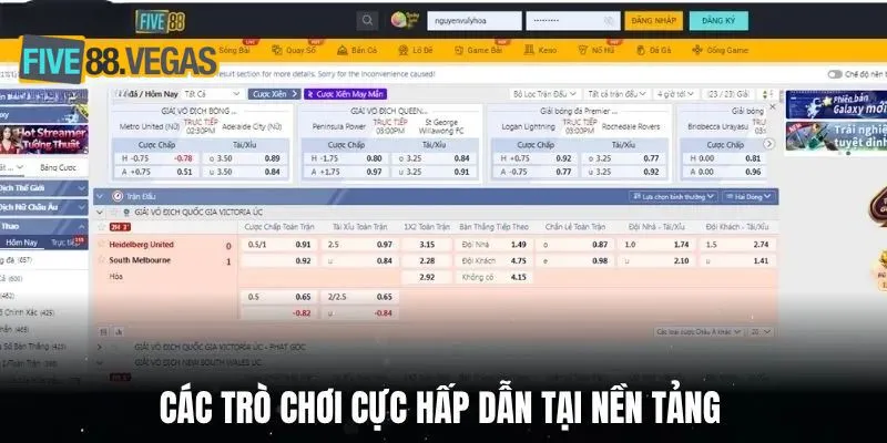 Các trò chơi cực hấp dẫn tại nền tảng