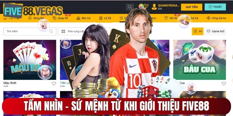 Tầm nhìn - sứ mệnh từ khi giới thiệu FIVE88