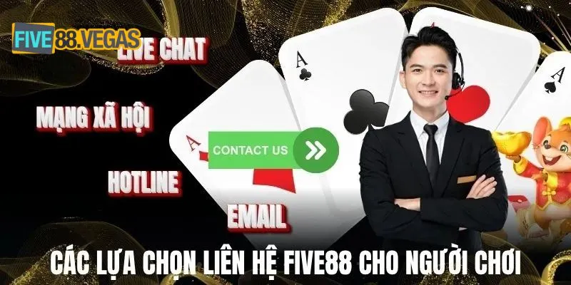 Các lựa chọn liên hệ FIVE88 cho người chơi
