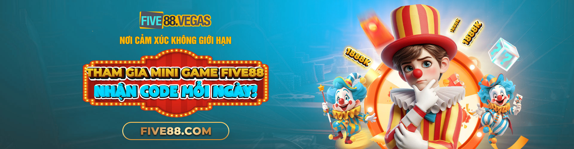 Five88 nhận code mỗi ngày Banner